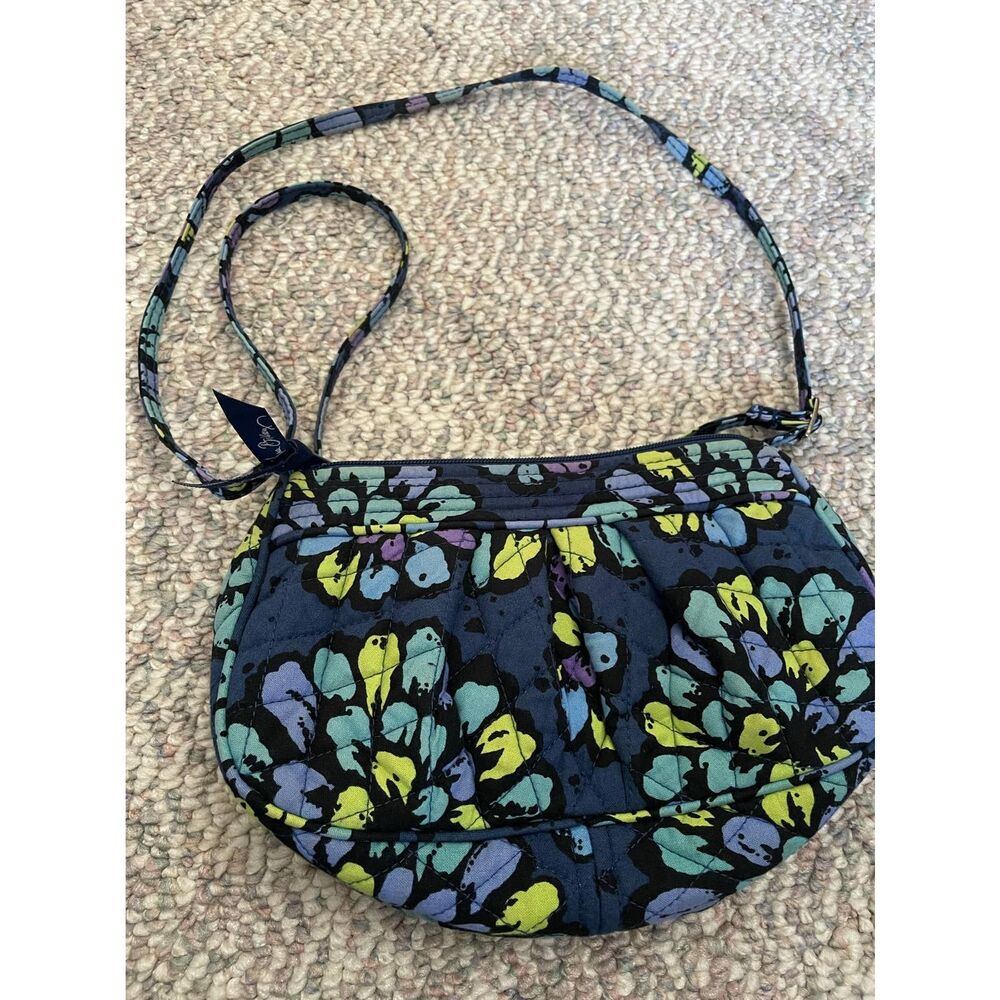 Vera Bradley Shoulder Bag - Blue Floral Pattern